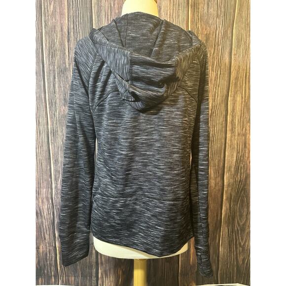 90 Degree by Reflex Women’s size L Full Zip Hoodie Heather Gray Thumb holes - Picture 5 of 10